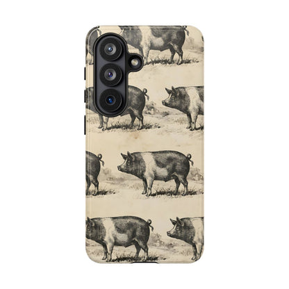 Vintage Pigs Tough Case
