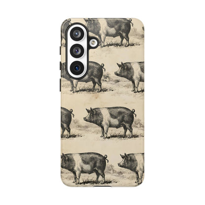 Vintage Pigs Tough Case