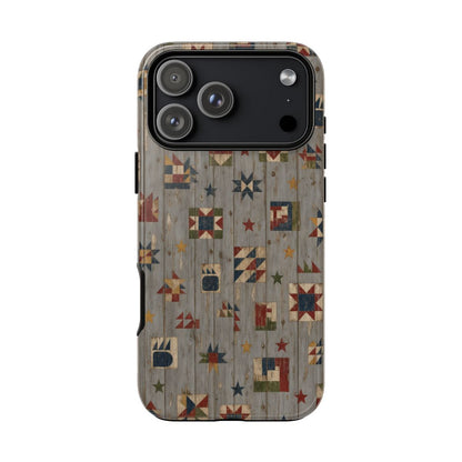 Weathered Barn Quilt Tough Case - iPhone 18 Pro Max