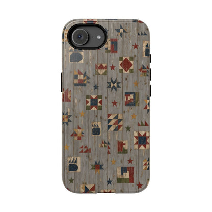 Weathered Barn Quilt Tough Case - iPhone 16e