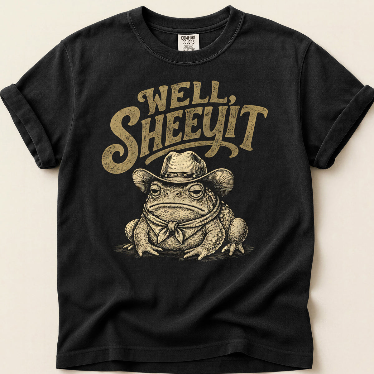Well Sheeyit T-shirt on Black