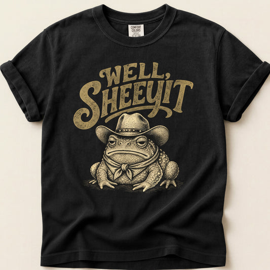 Well Sheeyit T-shirt on Black