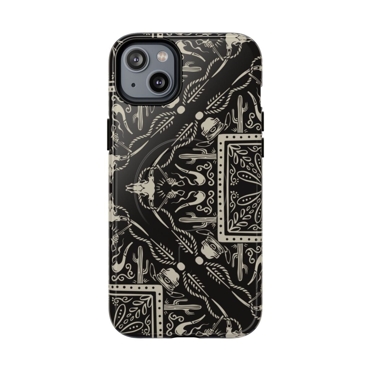 Western Black Bandana Magnetic Case