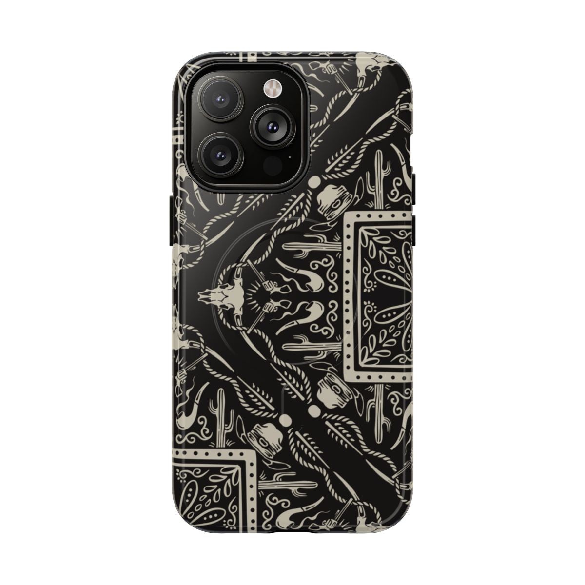 Western Black Bandana Magnetic Case