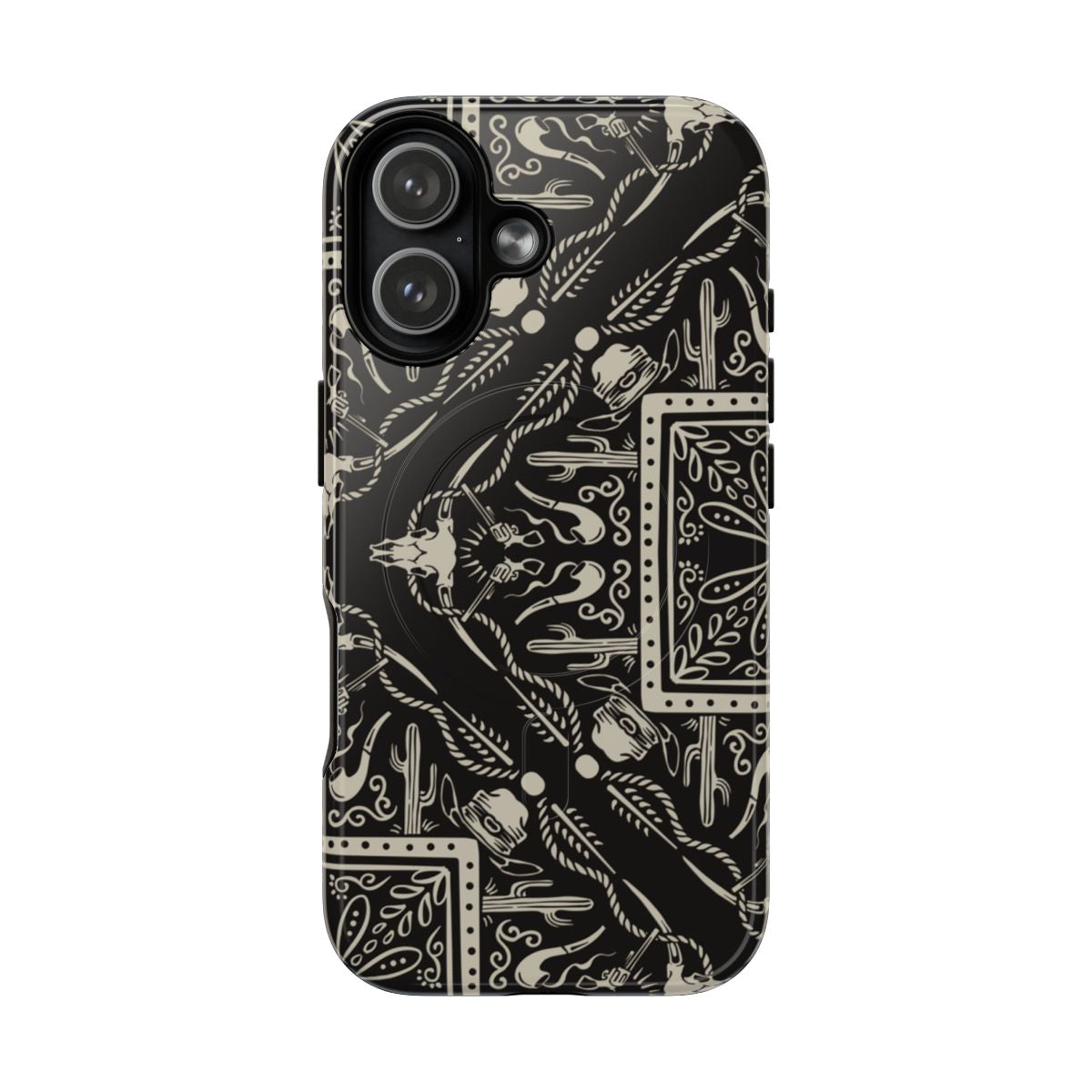 Western Black Bandana Magnetic Case