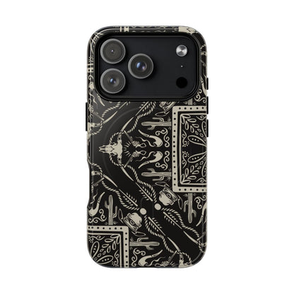 Western Black Bandana Magnetic Case