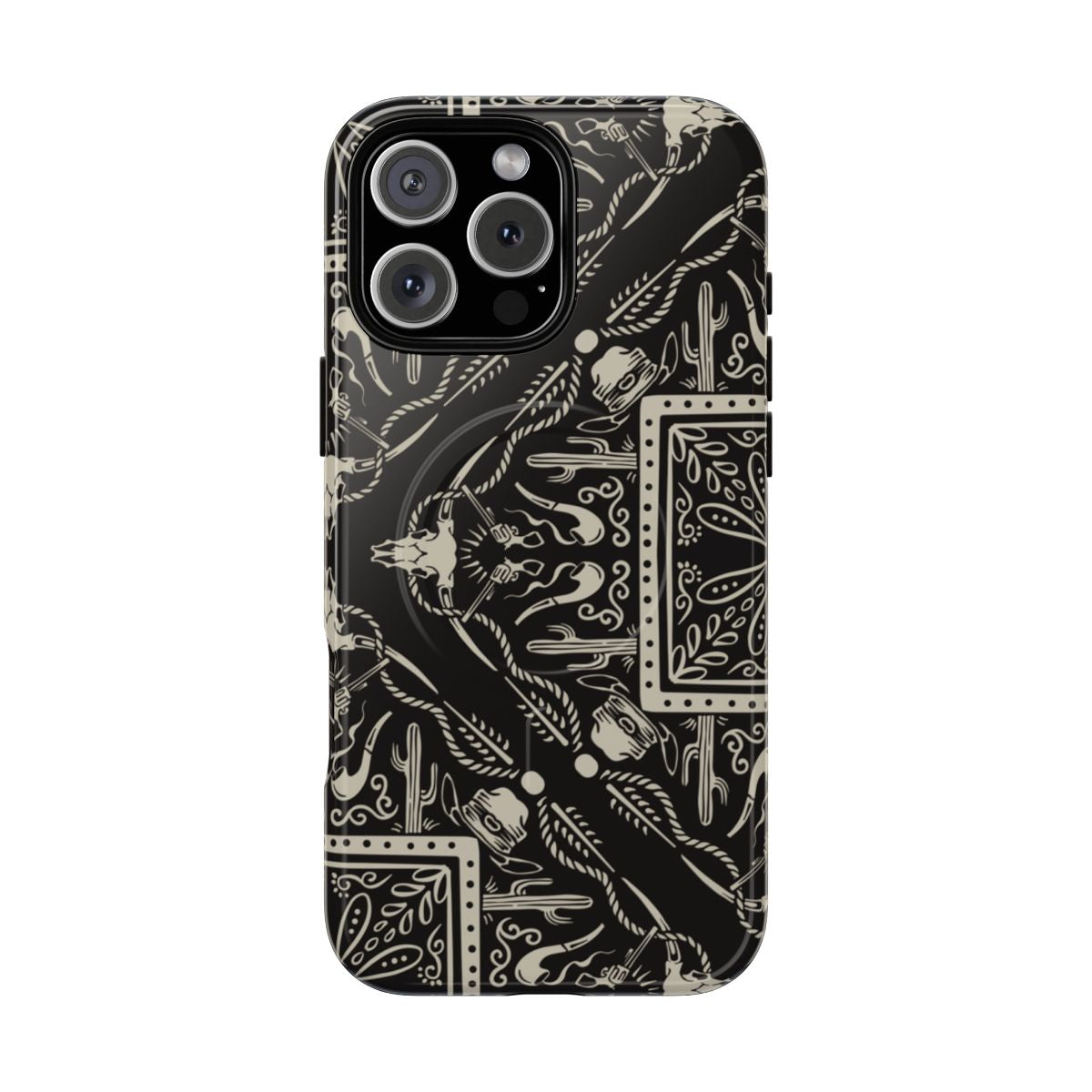 Western Black Bandana Magnetic Case