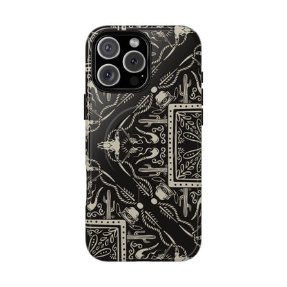 Western Black Bandana Magnetic Case