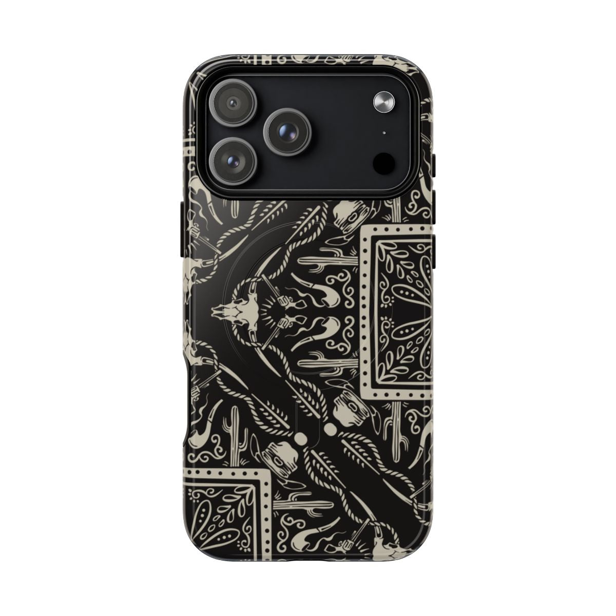 Western Black Bandana Magnetic Case