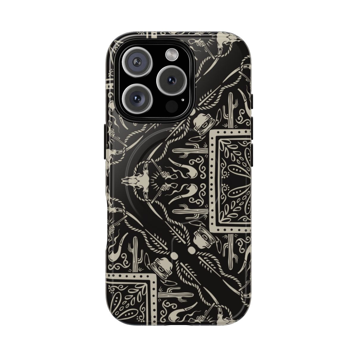 Western Black Bandana Magnetic Case
