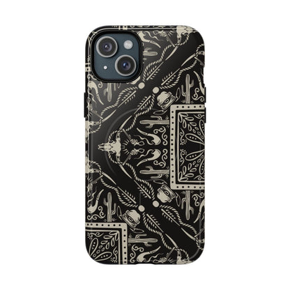 Western Black Bandana Magnetic Case