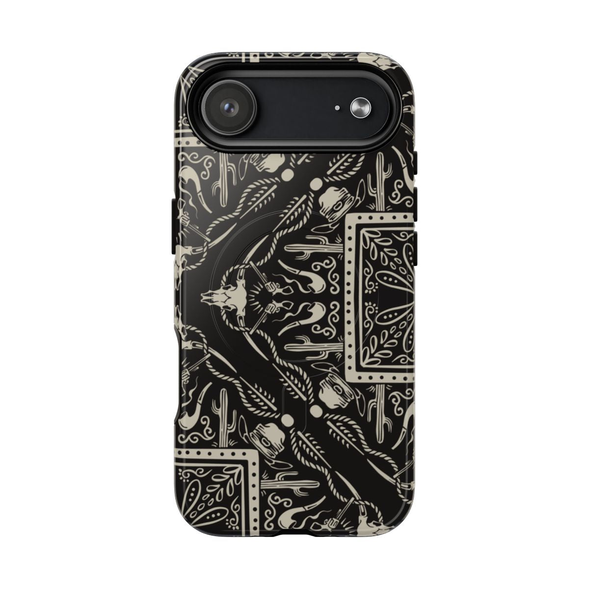 Western Black Bandana Magnetic Case