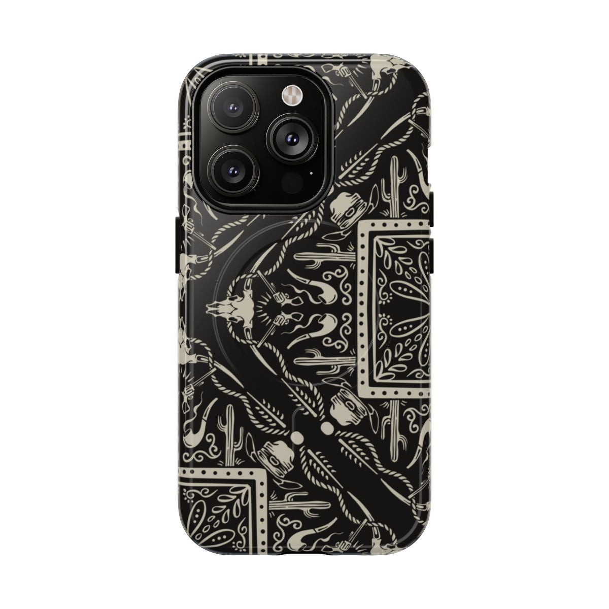 Western Black Bandana Magnetic Case