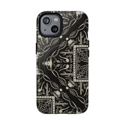 Western Black Bandana Magnetic Case