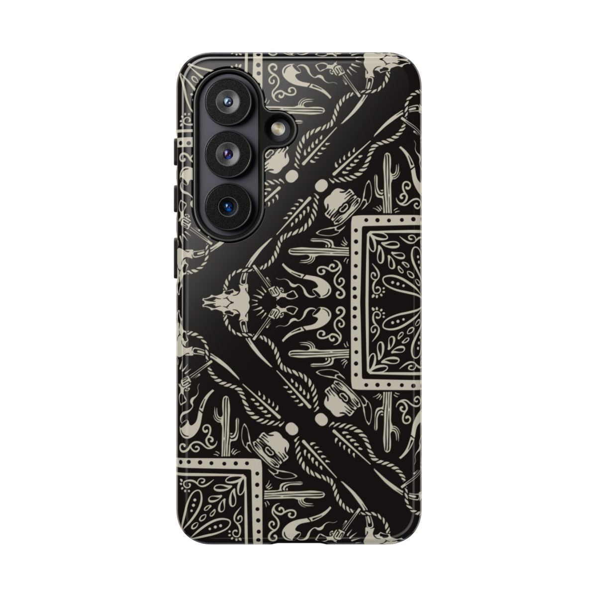Western Black Bandana Tough Case