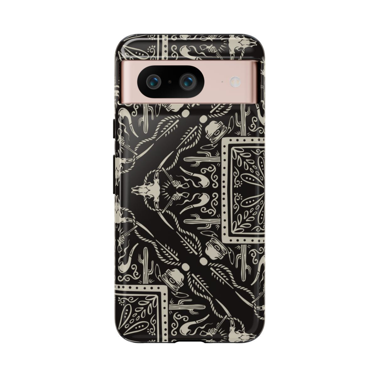 Western Black Bandana Tough Case