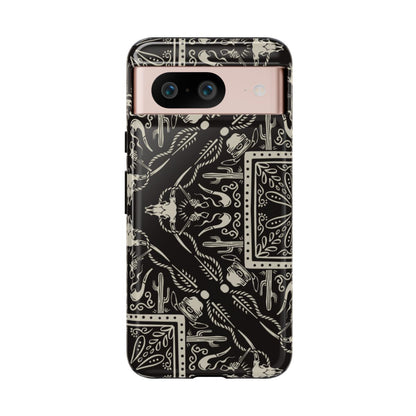 Western Black Bandana Tough Case