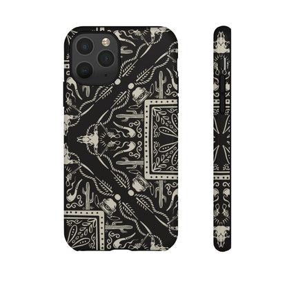 Western Black Bandana Tough Case