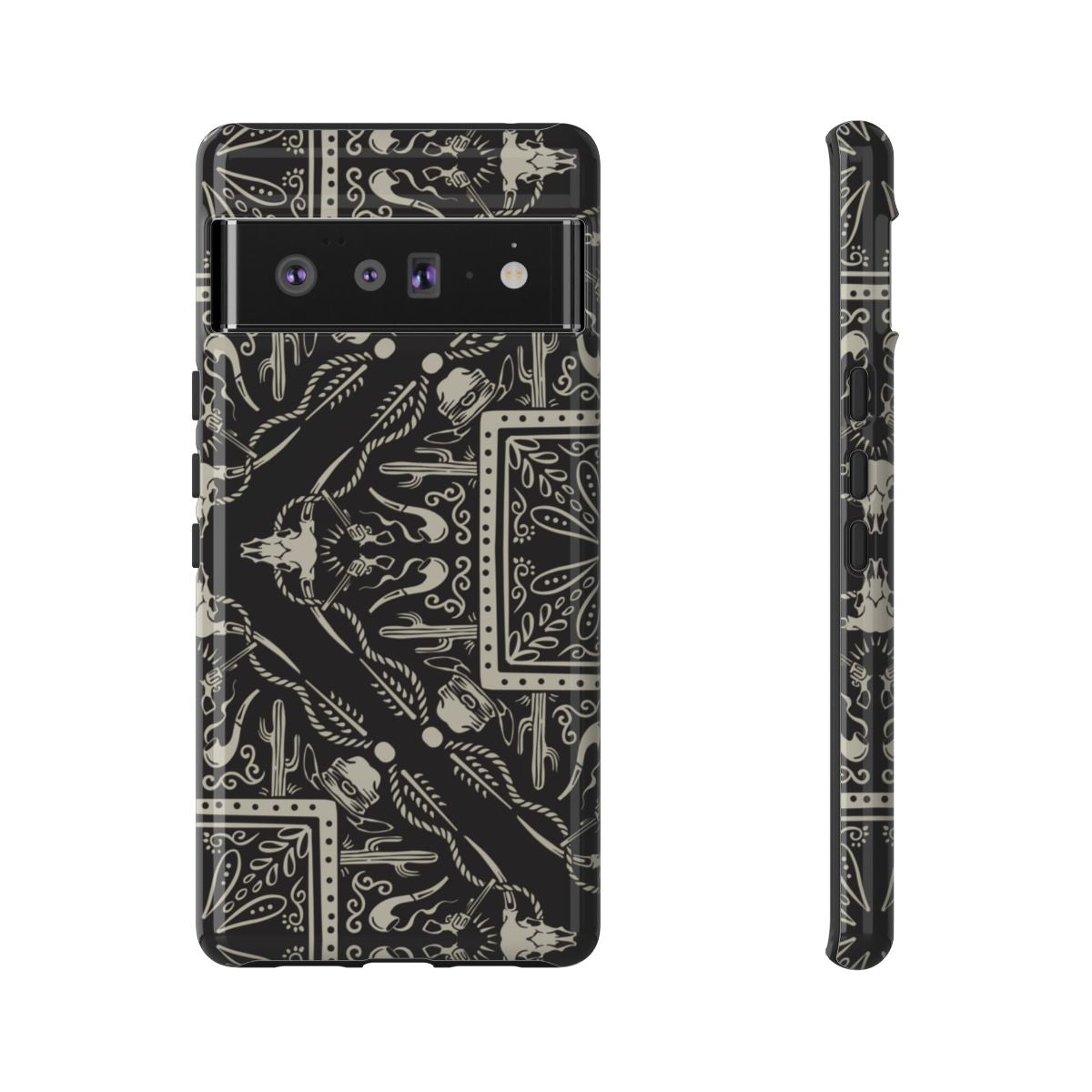 Western Black Bandana Tough Case