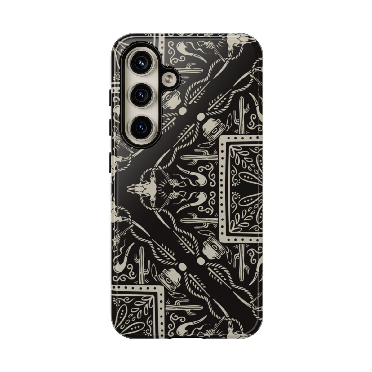 Western Black Bandana Tough Case