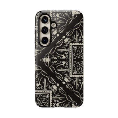 Western Black Bandana Tough Case