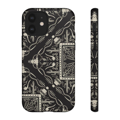 Western Black Bandana Tough Case