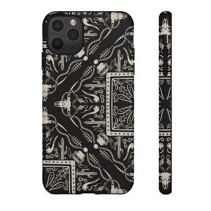 Western Black Bandana Tough Case