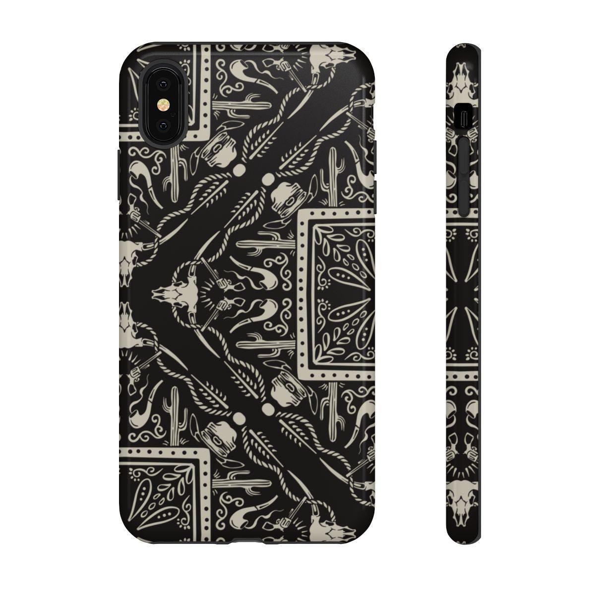 Western Black Bandana Tough Case