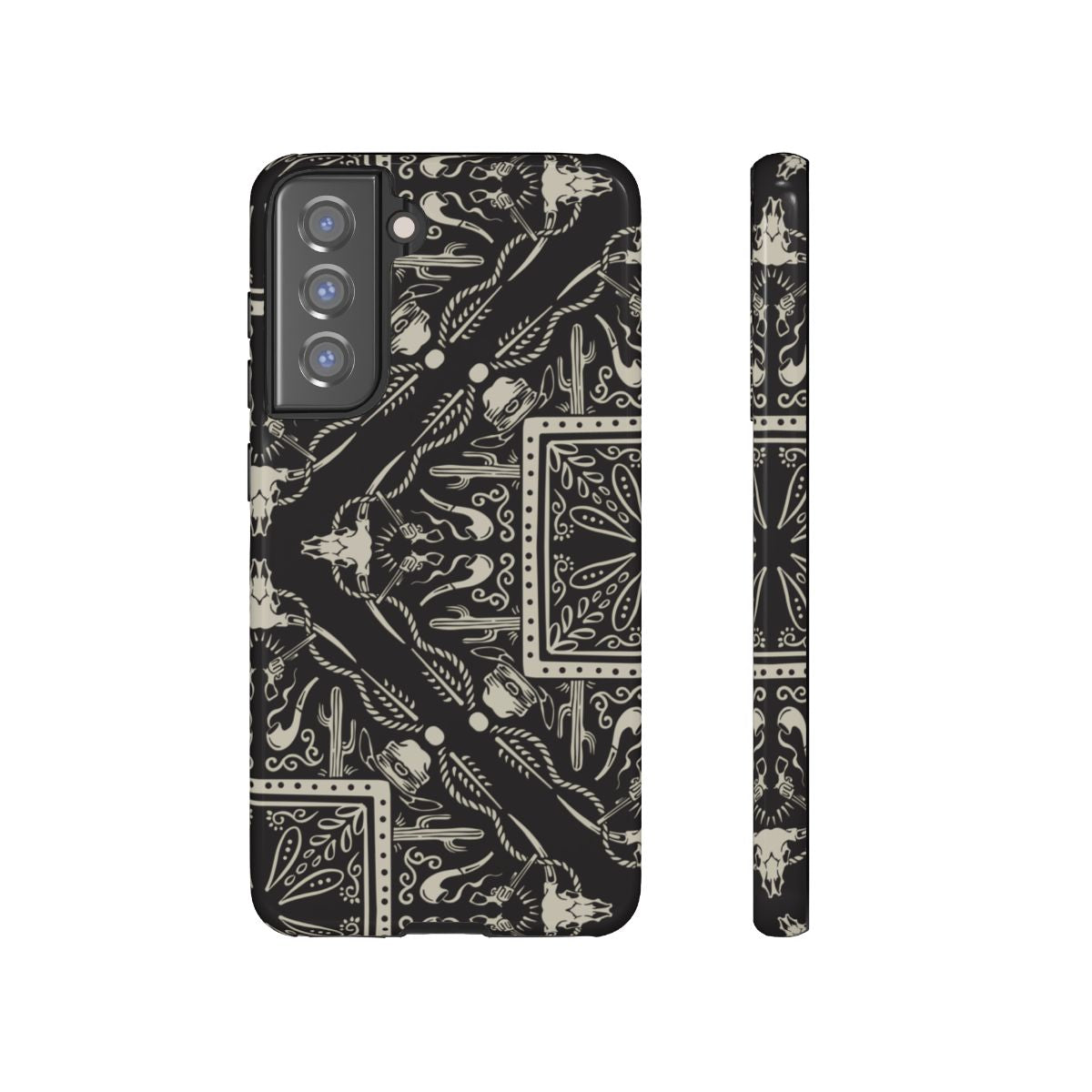 Western Black Bandana Tough Case
