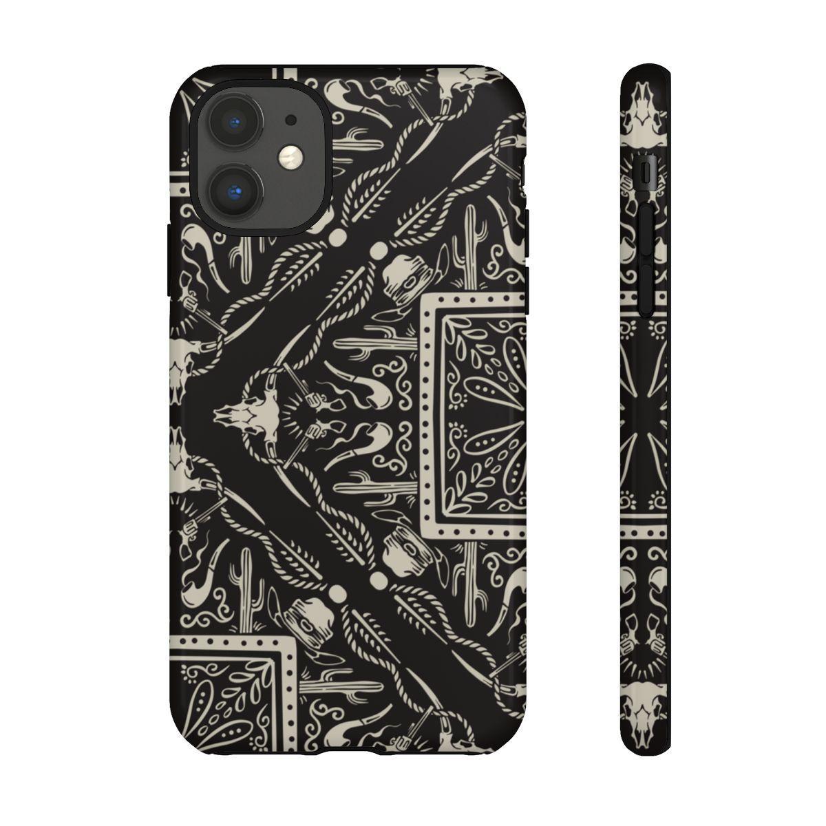 Western Black Bandana Tough Case