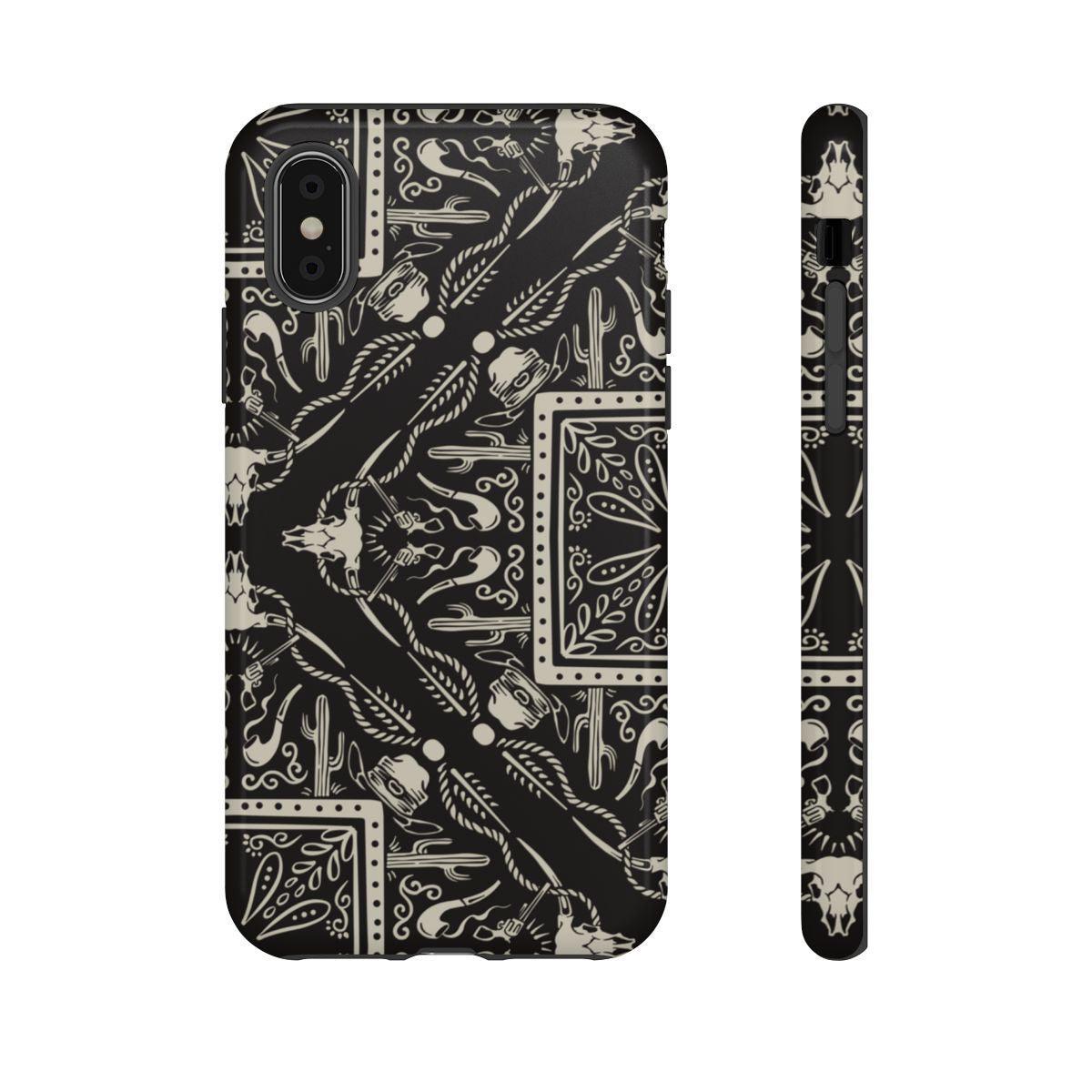 Western Black Bandana Tough Case