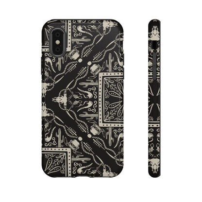 Western Black Bandana Tough Case
