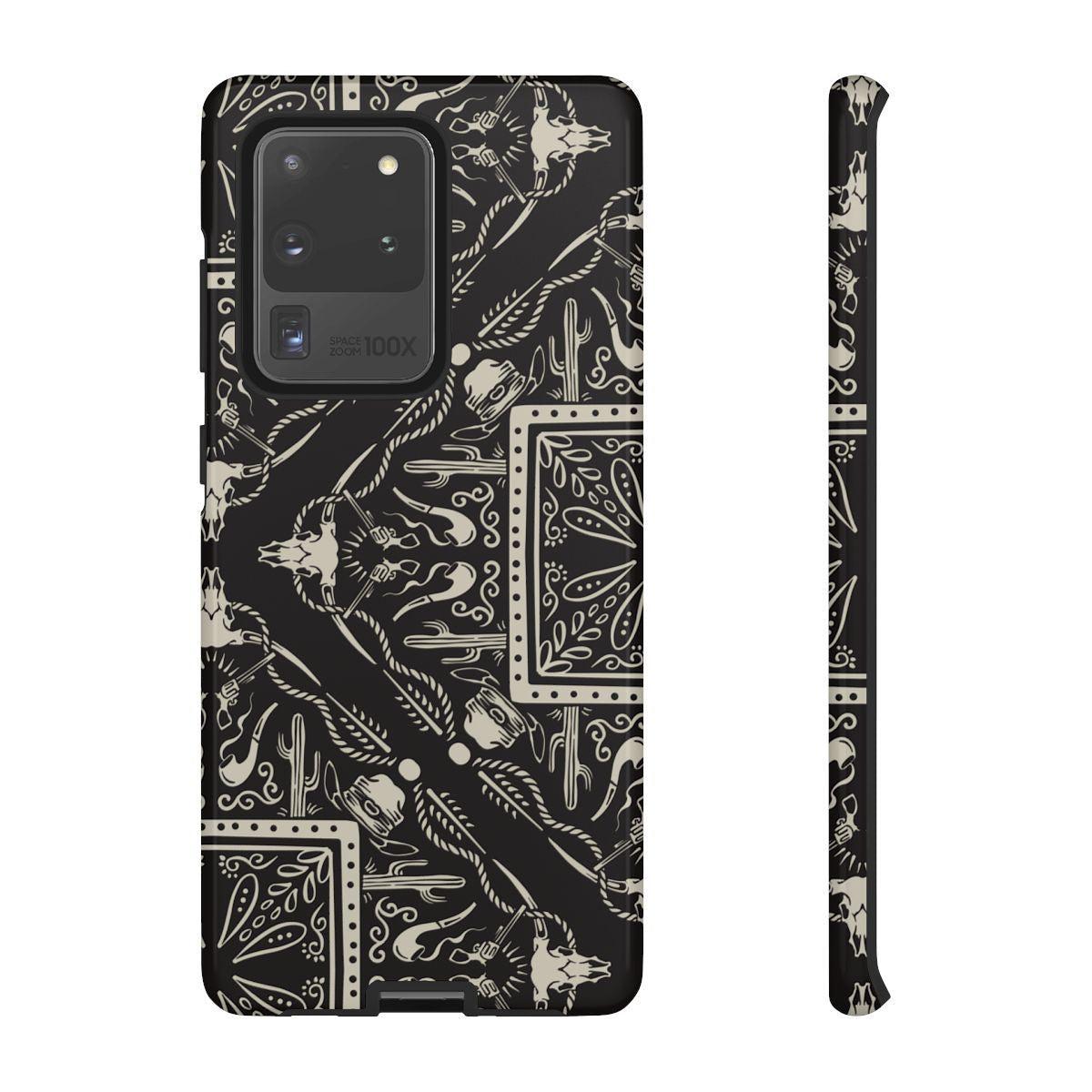 Western Black Bandana Tough Case