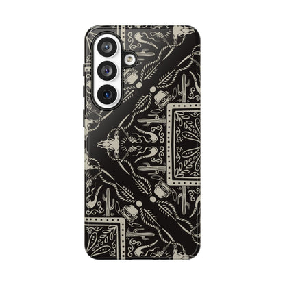 Western Black Bandana Tough Case