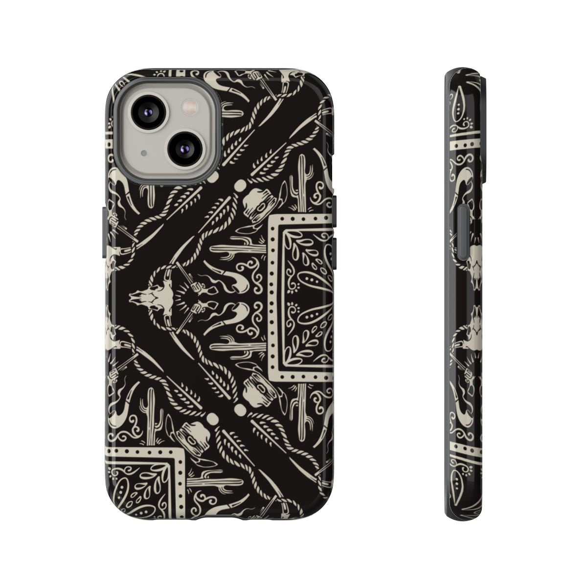 Western Black Bandana Tough Case