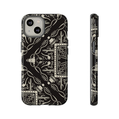 Western Black Bandana Tough Case