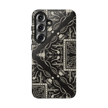 Western Black Bandana Tough Case