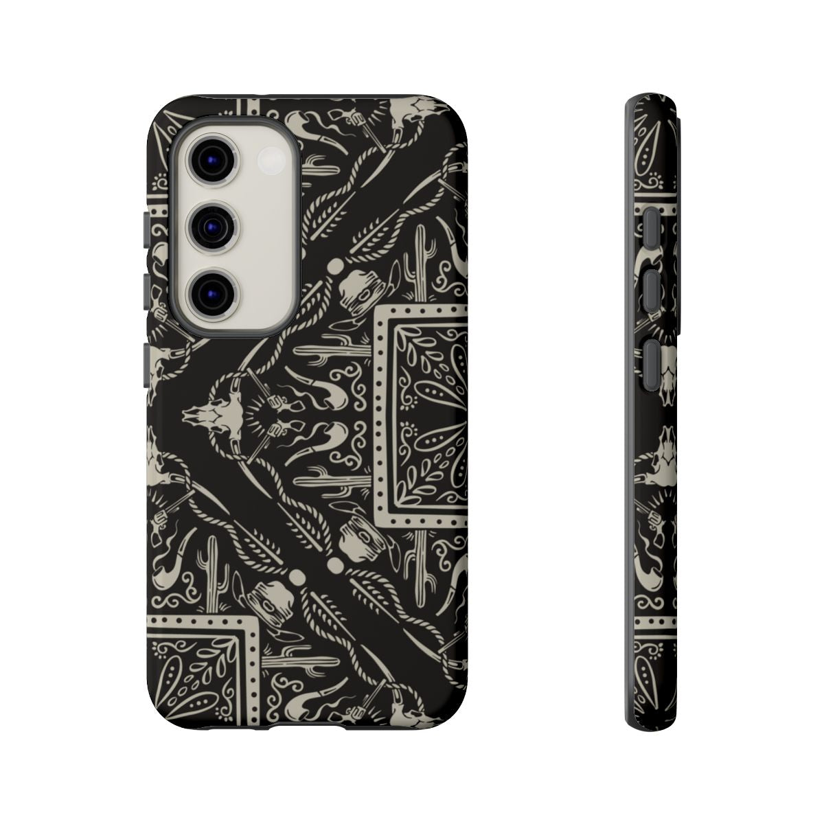 Western Black Bandana Tough Case