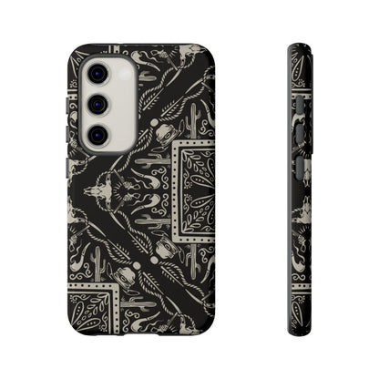 Western Black Bandana Tough Case
