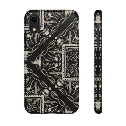 Western Black Bandana Tough Case