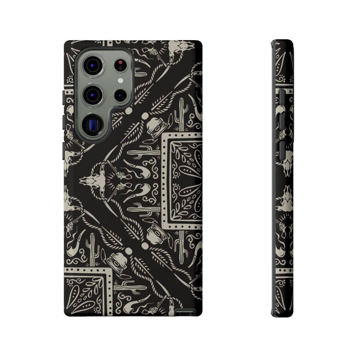 Western Black Bandana Tough Case