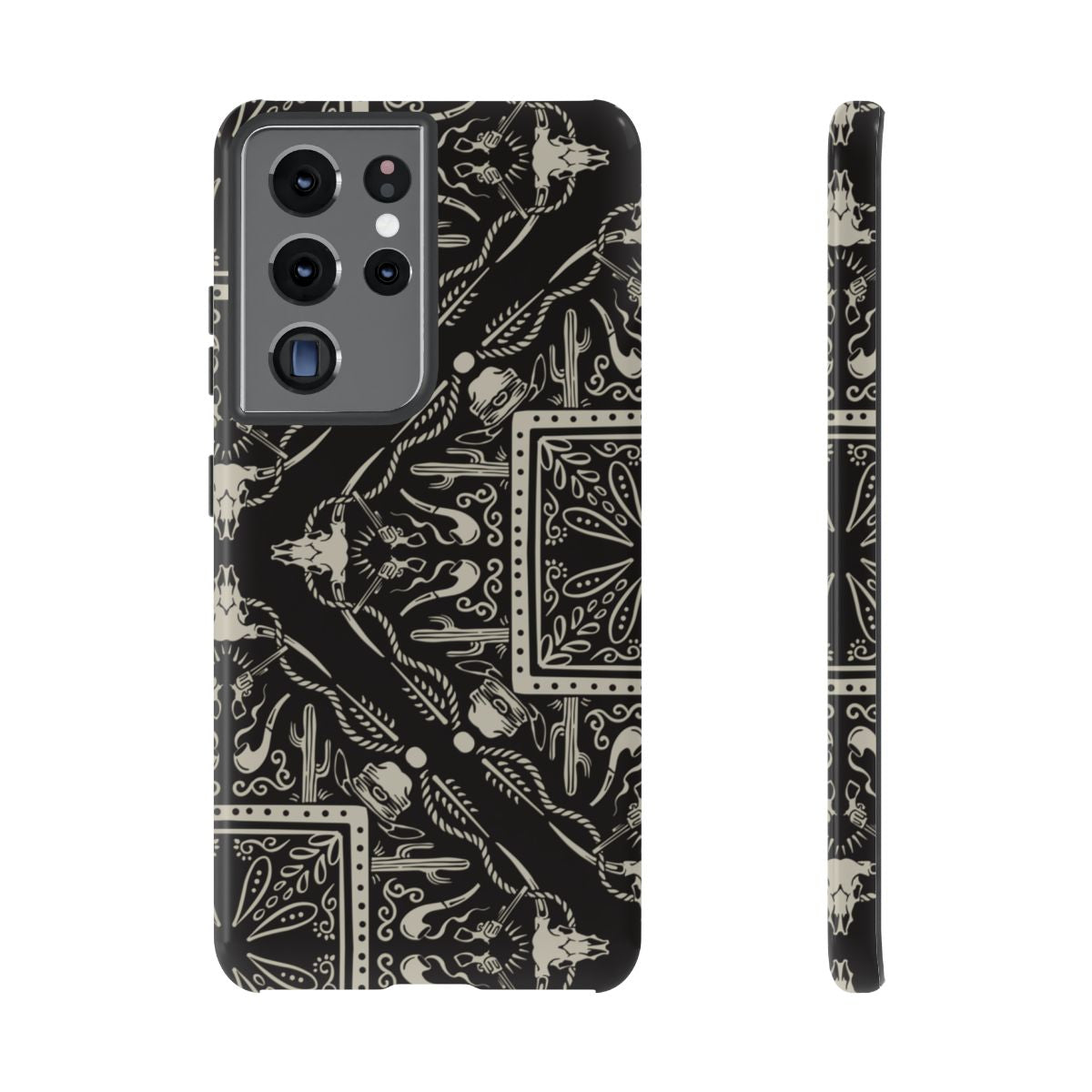 Western Black Bandana Tough Case