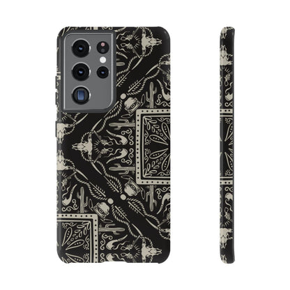 Western Black Bandana Tough Case