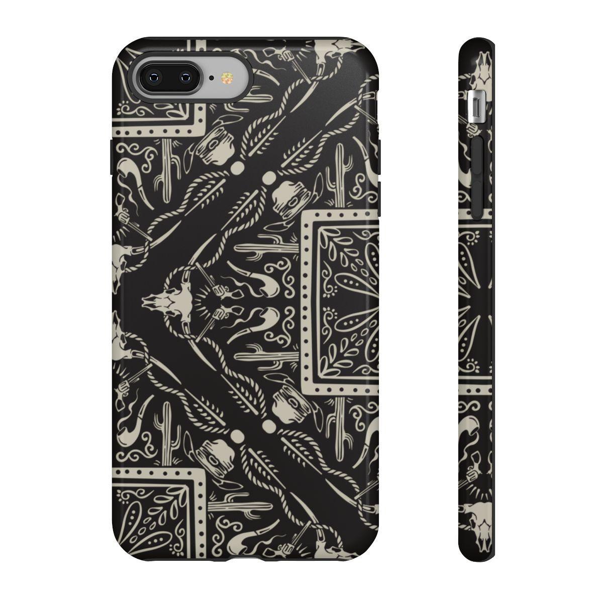 Western Black Bandana Tough Case