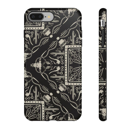 Western Black Bandana Tough Case