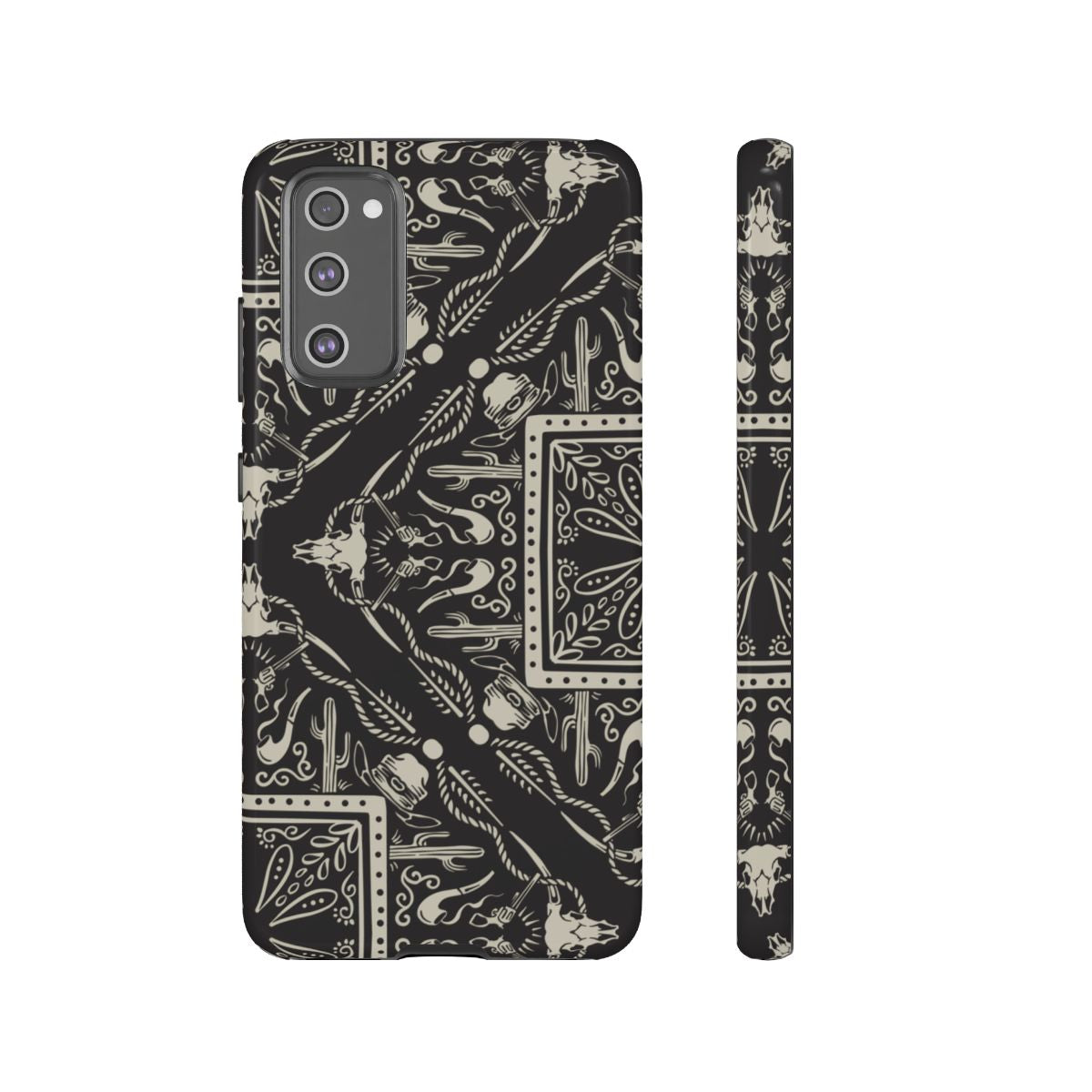 Western Black Bandana Tough Case