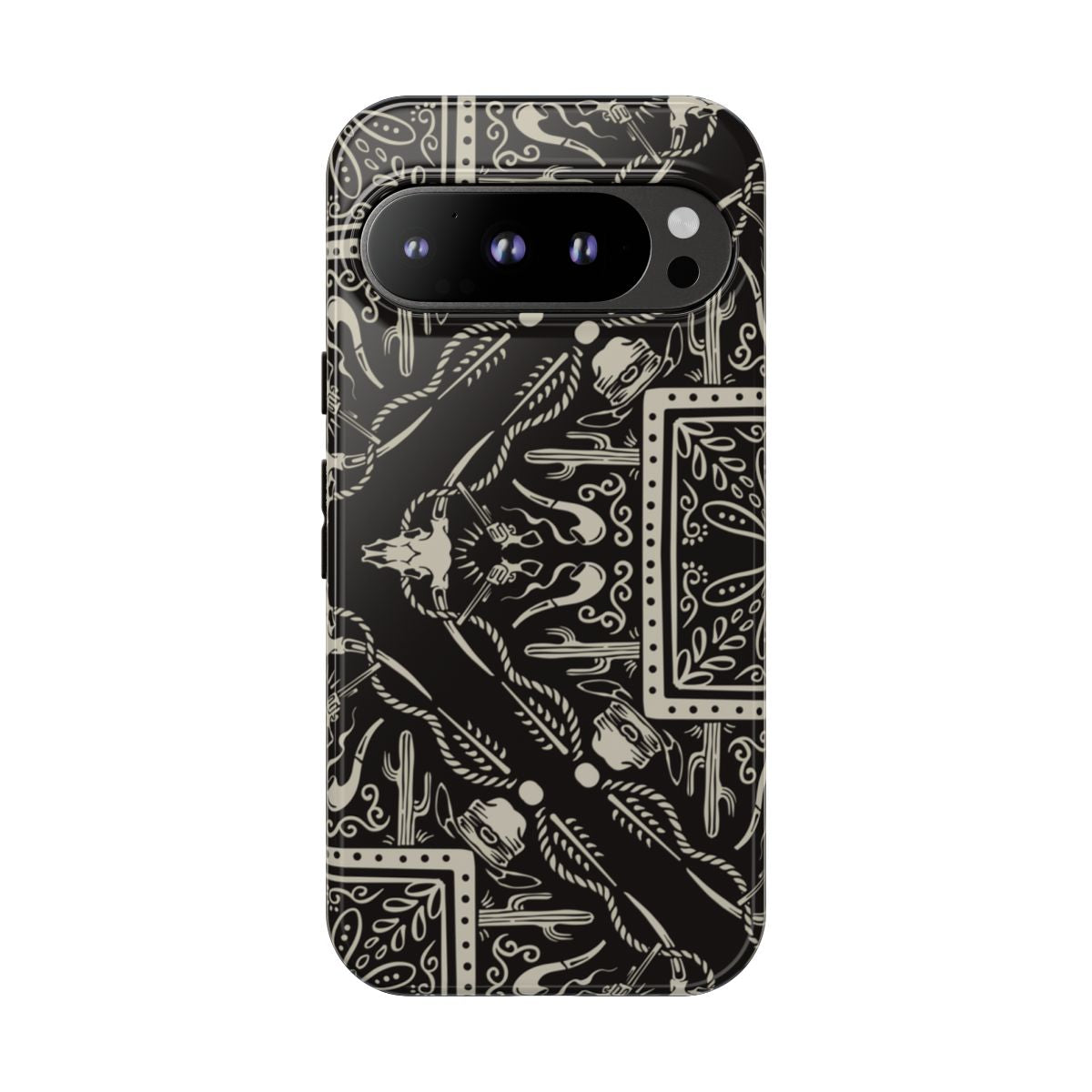 Western Black Bandana Tough Case