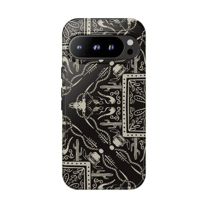 Western Black Bandana Tough Case