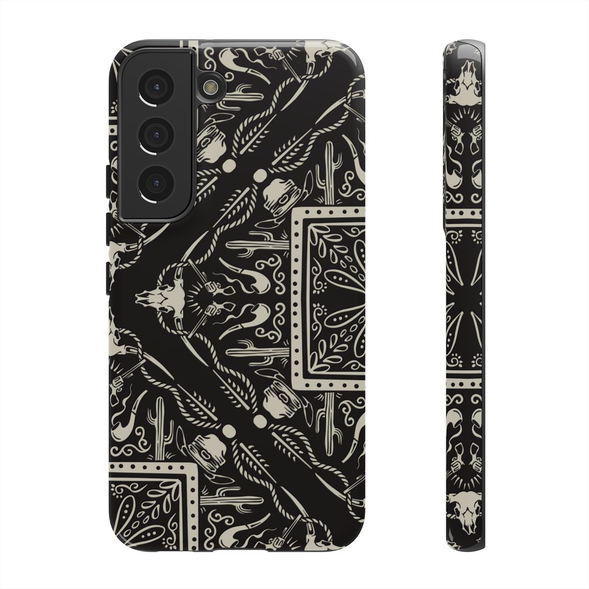 Western Black Bandana Tough Case