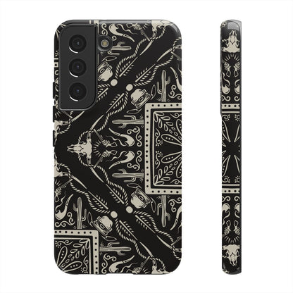 Western Black Bandana Tough Case